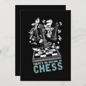 Checkmate Bishop Schess Geek Gift Schach Einladung (Vorne/Hinten)