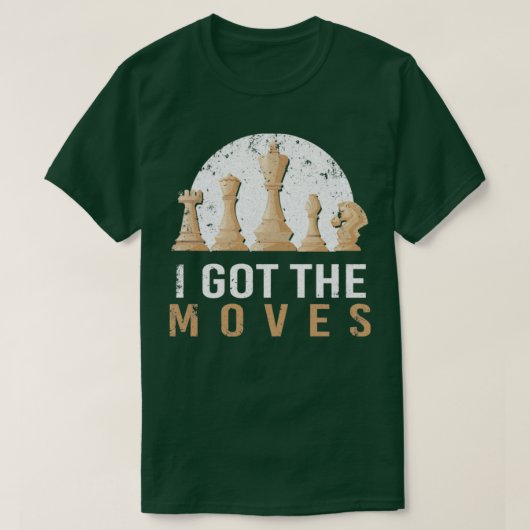Checkmate Chessmen Geschenk Schach T-Shirt (Design vorne)