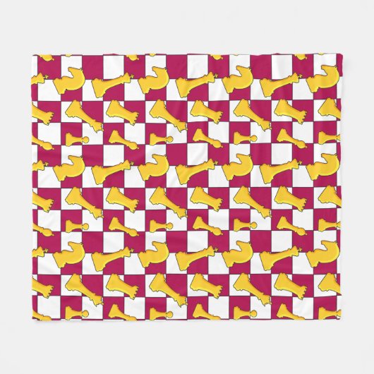 Checkmate Chic | CC-02 | Fleecedecke (Vorderseite (Horizontal))