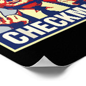 Checkmate Funny Trump 2024 Präsidentschaftskampagn Poster (Ecke)