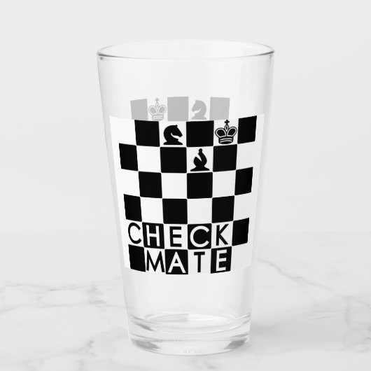 CheckMate Glass Tumbler (Vorderseite)