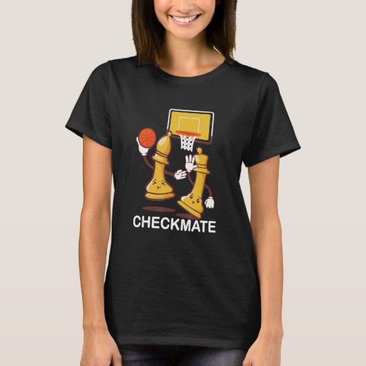 Checkmate Playing Chess Game Bishops Chessboard Ch T-Shirt (Vorderseite)