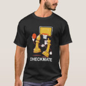 Checkmate Playing Chess Game Bishops Chessboard Ch T-Shirt (Vorderseite)