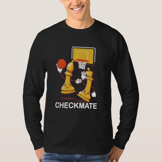 Checkmate Playing Chess Game Bishops Chessboard Ch T-Shirt (Vorderseite)