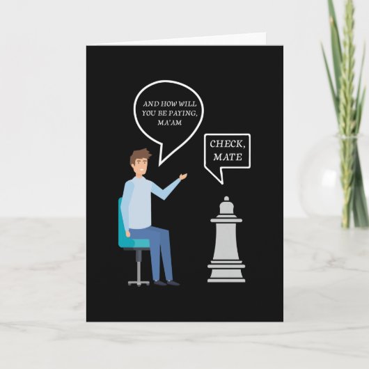 Checkmate Queen Karte (Vorderseite)