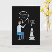 Checkmate Queen Karte (Gelbe Blume)