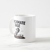 Checkmate Rage Mug – Funny Chess Gift for gamers Kaffeetasse (Vorderseite Links)