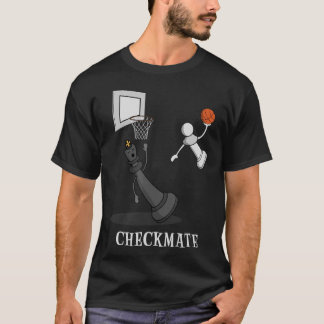 Checkmate Schach Basketball Game Board King T-Shirt