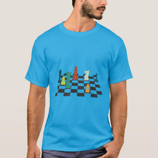 Checkmate Schach Großmeister Knight Rook King Scha T-Shirt