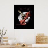 Checkmate Schachbrettspielstrategie Poster (Küche)