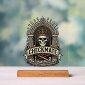 Checkmate Skull King Vintage Schach Acrylschild (Neutral)
