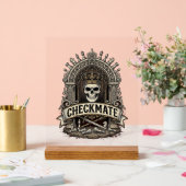Checkmate Skull King Vintage Schach Acrylschild (Hochzeit)