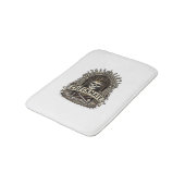 Checkmate Skull King Vintage Schach Badematte (Schrägansicht)