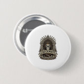 Checkmate Skull King Vintage Schach Button (Vorne & Hinten)