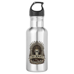 Checkmate Skull King Vintage Schach Edelstahlflasche