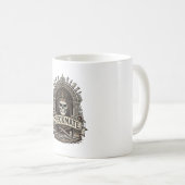 Checkmate Skull King Vintage Schach Kaffeetasse (VorderseiteRechts)