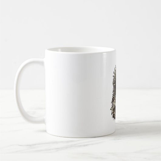 Checkmate Skull King Vintage Schach Kaffeetasse (Links)