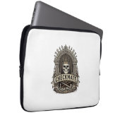 Checkmate Skull King Vintage Schach Laptopschutzhülle (Vorne Rechts)