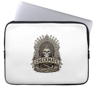 Checkmate Skull King Vintage Schach Laptopschutzhülle