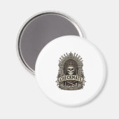 Checkmate Skull King Vintage Schach Magnet (Vorderseite/Rückseite)