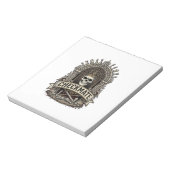 Checkmate Skull King Vintage Schach Notizblock (Rotiert)