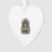 Checkmate Skull King Vintage Schach Ornament (Vorderseite)