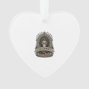 Checkmate Skull King Vintage Schach Ornament