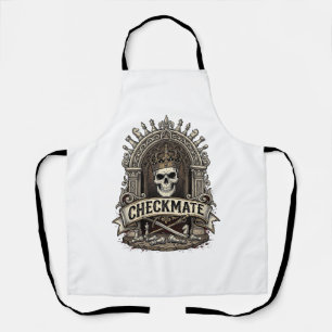 Checkmate Skull King Vintage Schach Schürze