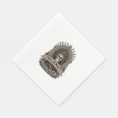 Checkmate Skull King Vintage Schach Serviette (Ecke)