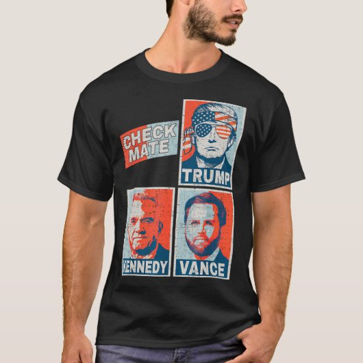 Checkmate Trump Vance Kennedy T-Shirt (Vorderseite)