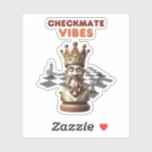 Checkmate Vibes Aufkleber (Blatt)