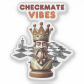 Checkmate Vibes Aufkleber (Vorderseite)