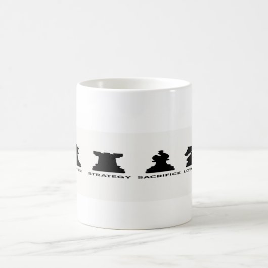 "Checkmate Your Morning: The Mug of Master Moves" Kaffeetasse (Mittel)