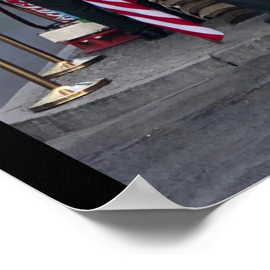 Checkpoint Charlie Berlin | Farbversion Poster (Ecke)