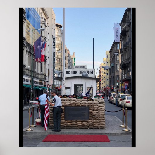 Checkpoint Charlie Berlin | Farbversion Poster (Vorne)