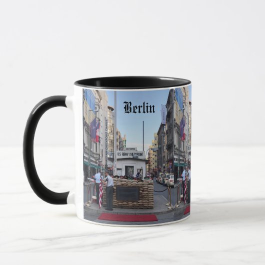 Checkpoint Charlie Berlin | Farbversion Tasse (Links)