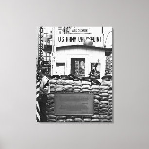 Checkpoint Charlie Berlin Leinwanddruck