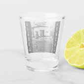 Checkpoint Charlie Berlin Schnapsglas (Rückseite)