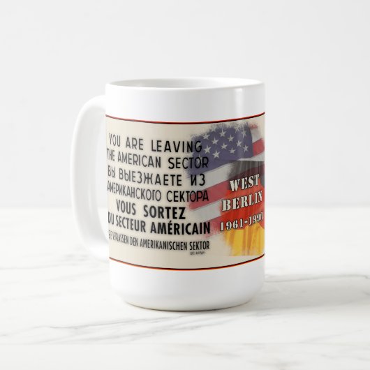 Checkpoint Charlie Kaffeetasse (Vorderseite Links)