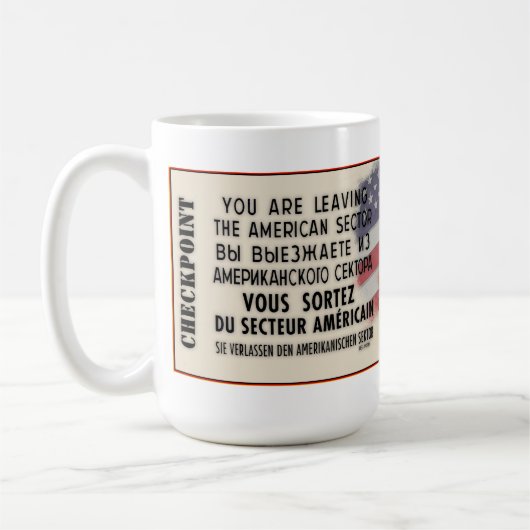 Checkpoint Charlie Kaffeetasse (Links)