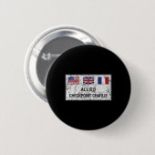 Checkpoint Charlie Kalter Krieg Berliner Mauer Ost Button (Vorne & Hinten)