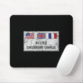 Checkpoint Charlie Kalter Krieg Berliner Mauer Ost Mousepad (Mit Mouse)