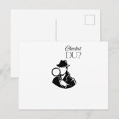 Checkst DU Detective jugendwort Postkarte (Vorne/Hinten)