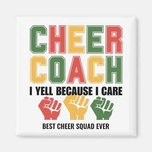 CHECOACH I Yell, weil ich lustige Angewohnheit pfl Magnet (Vorne)