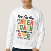 CHECOACH I Yell, weil ich lustige Angewohnheit pfl Sweatshirt (Vorderseite)