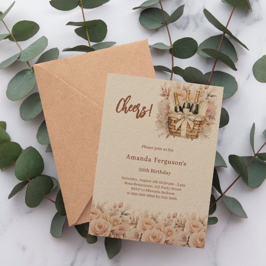 Checreme Rose Blumenblätter beige Kunsthandwerk Ge Einladung