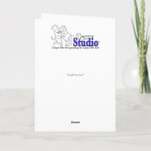 Cheddar Corners Community Weihnachtsbaumkarte Dankeskarte (Rückseite)