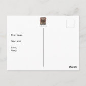 Cheddar Grußkarte Postkarte (Rückseite)