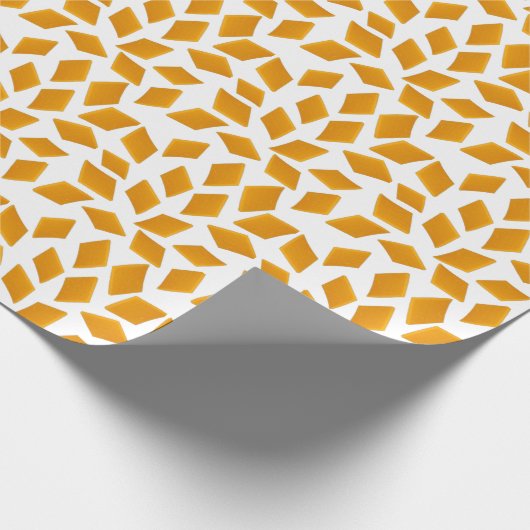 Cheddar-Käsestruktur Geschenkpapier (Ecke)