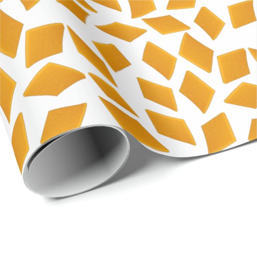 Cheddar-Käsestruktur Geschenkpapier (Rolleneckpunkt)